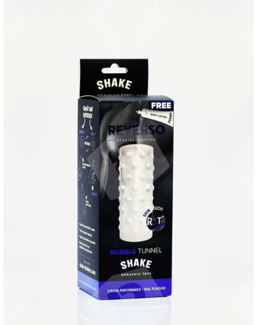 Masturbator Bubble Tunnel Shake Przezroczysty