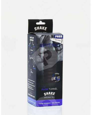 Masturbator Męski Flow Tunnel - Shake - Czarny