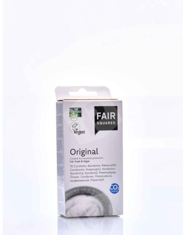 Prezerwatywy wegańskie Fair Squared Original x10