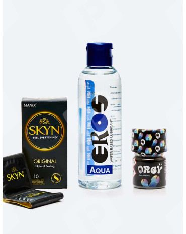 Pakiet Plan Cul: Poppers + Lubrykant + Prezerwatywy