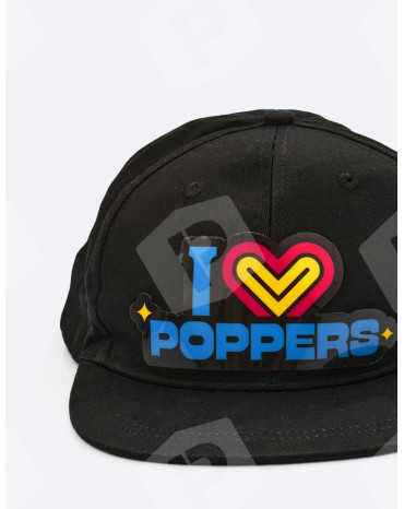 Czapka LED "I love poppers"
