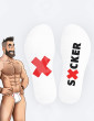 Białe Skarpetki "Sucker" - SneakXX | Dla hardcorowego seksu!