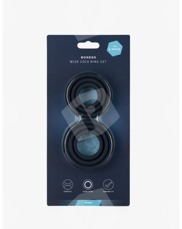 Zestaw 6 Cockringów Silikonowych - Boners