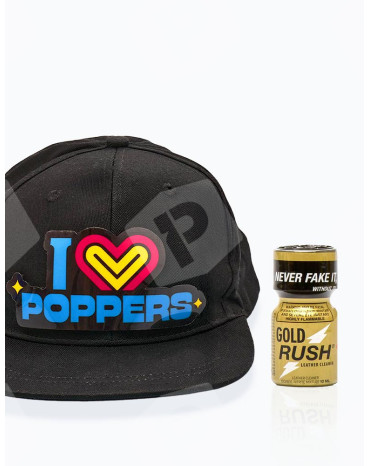 Pakiet czapka + Poppers Rush Gold 10ml